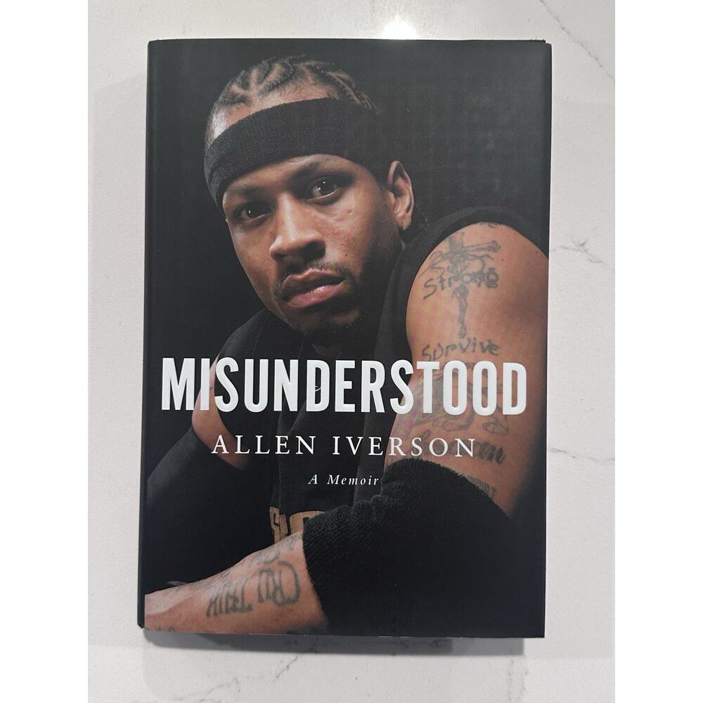 Allen Iverson 76ers Autographed Signed Memoir Book Misunderstood AUTO #5